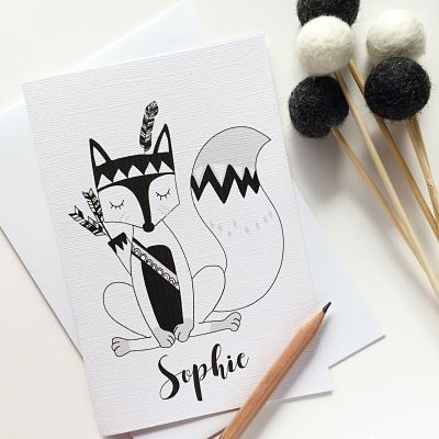 PERSONALISED GREETING CARDS-8 PACK